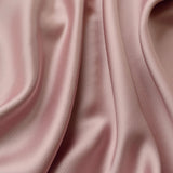 Liquid Pink Satin Polyester Dress Fabric Cu