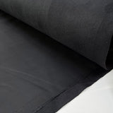 Listen Carefully Black Polyamide Velvet Ribbed Leather Dress Fabric Roll