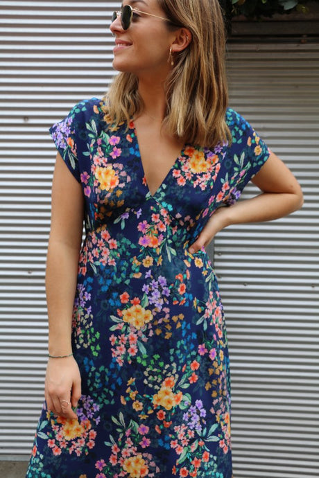 Lois dress pattern tessuti 2