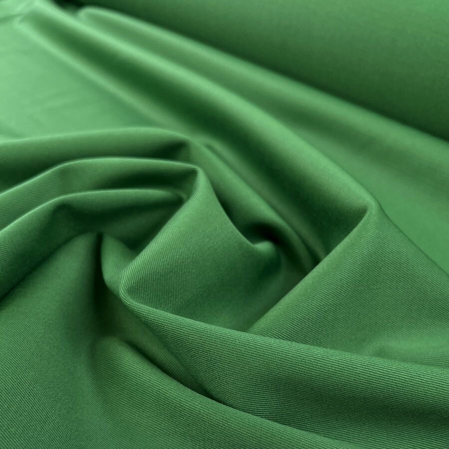Lombardy Green Wool Italian Twill Weave Suiting Fabric