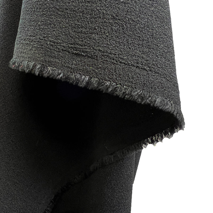Lona Crepe Black Dressmaking Fabric Mannequin Drape