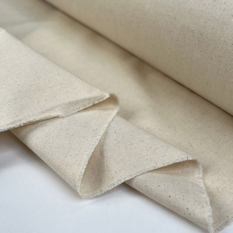 Loom State Calico Cotton Plain Woven Fabric Fold