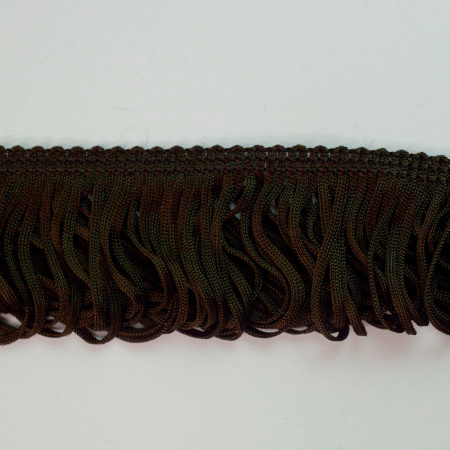 Loop Fringe Trim Edging Brown Sewing Craft Fabric S