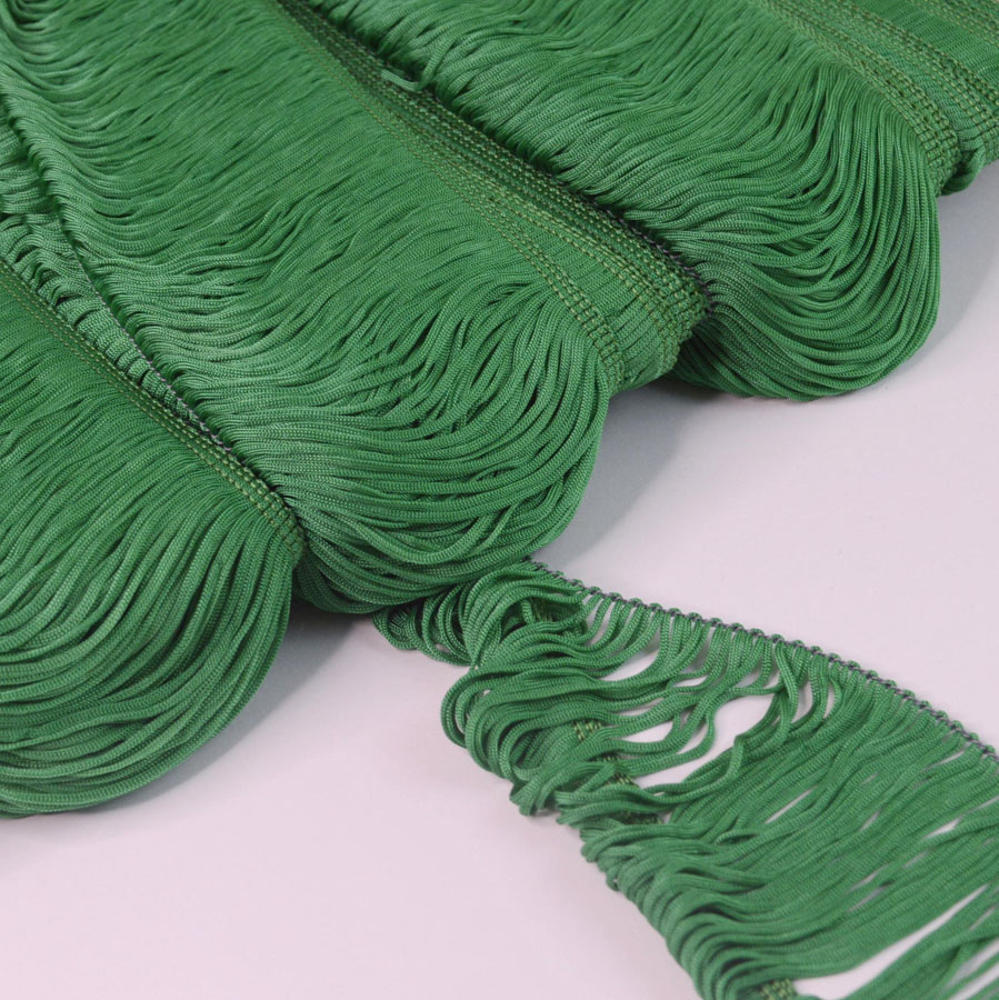 Loop Fringe Trim Edging Green Sewing Craft Fabric Cu