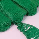 Loop Fringe Trim Edging Green Sewing Craft Fabric Cu