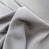 Lorien Crepe Grey Polyester Dressmaking Fabric