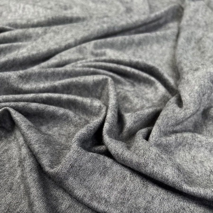 Lounge Grey Viscose Elastane Marl Knitted Soft Slouchy Jumper Fabric