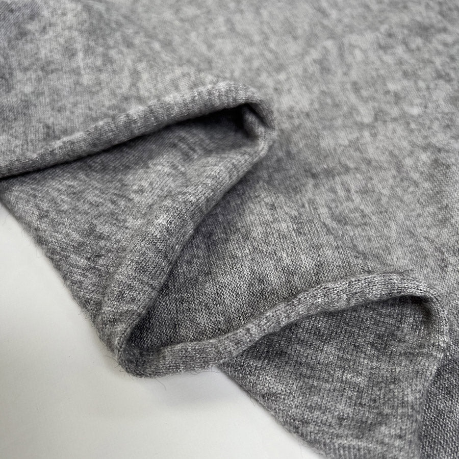 Lounge Grey Viscose Elastane Marl Knitted Soft Slouchy Jumper Fabric Fold