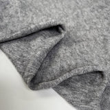Lounge Grey Viscose Elastane Marl Knitted Soft Slouchy Jumper Fabric Fold