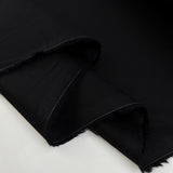 Lovely Lawn Black Cotton Deadstock European Woven Dress Fabric Fold