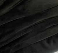 Remnant - Luscious Fleece - Black (1.5m)