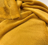 Lucious Fleece Orche Colourful Soft Polyester Cuddly Fleece Fabric Close Up Fabric Photo