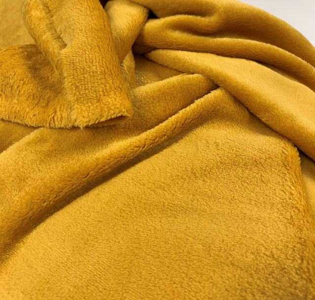 Lucious Fleece Orche Colourful Soft Polyester Cuddly Fleece Fabric Close Up Fabric Photo