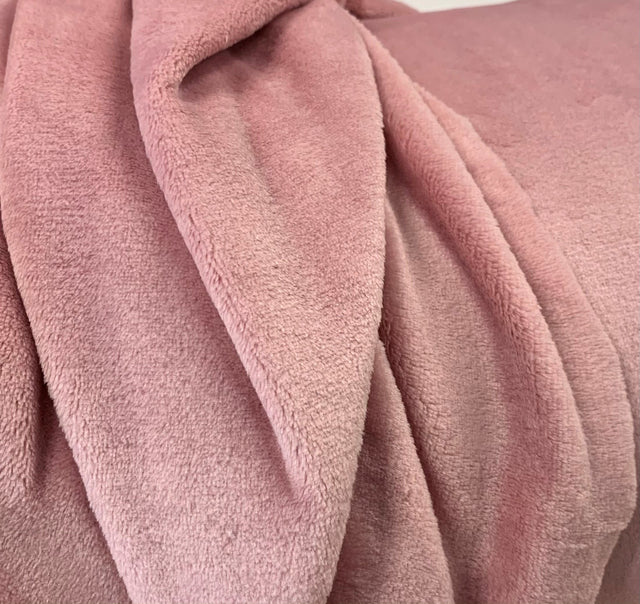 Lucious Fleece Rose Colourful Soft Polyester Cuddly Fleece Fabric Close Up Fabric Photo