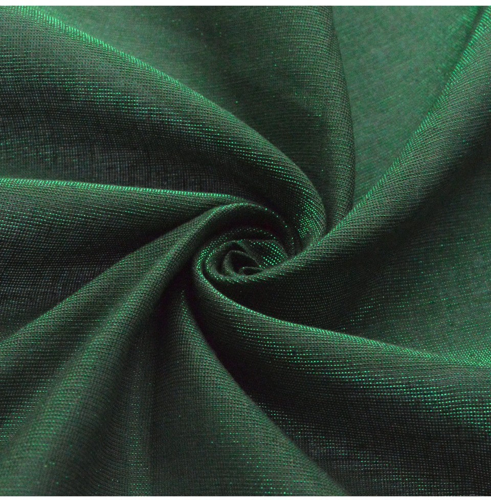 Lurex Green Cotton Metallic Lurex Dress Craft 2