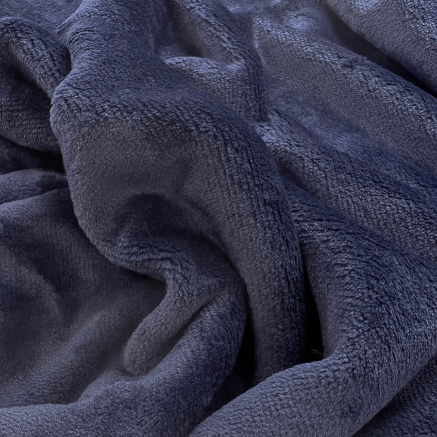 Luscious Fleece Navy Blue Soft Fabric