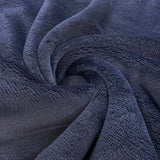 Luscious Fleece Navy Blue Soft Fabric Twist