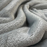 Luscious Fleece Silver Grey Soft Fabric