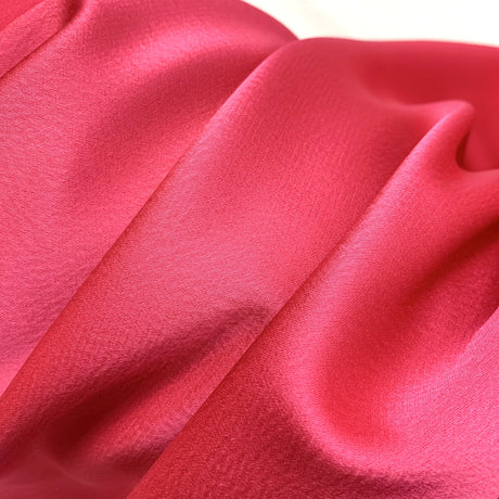 Luxury Pink Satin Backed Fabric Fold R