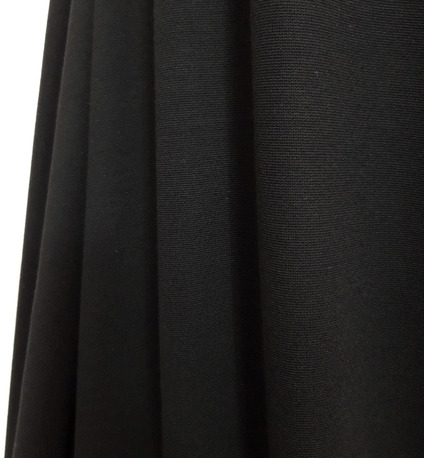 Luxury Ponte Black Plain Double Knitted Viscose Elastane Jersey Dress Close Up Drape Fabric Photo Bd406Eaa B8Ce 4A4F 8Fd2 1C40834Fcc54