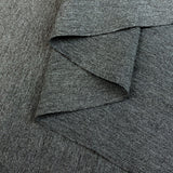 Luxury Ponte Dark Marl Grey Plain Double Knitted Viscose Elastane Jersey Dress Close Up Drape Fabric Photo