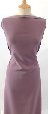 Luxury Satin Backed Crepe Dusky Pink Dress