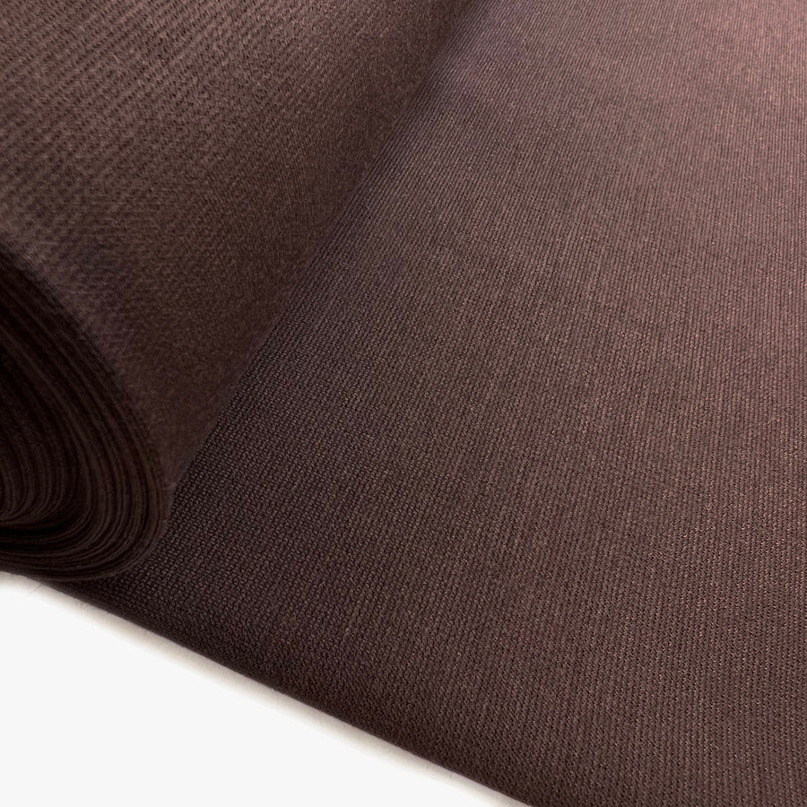 Luxury Ponte Chocolate Oeko Tex Dressmaking Fabric Roll