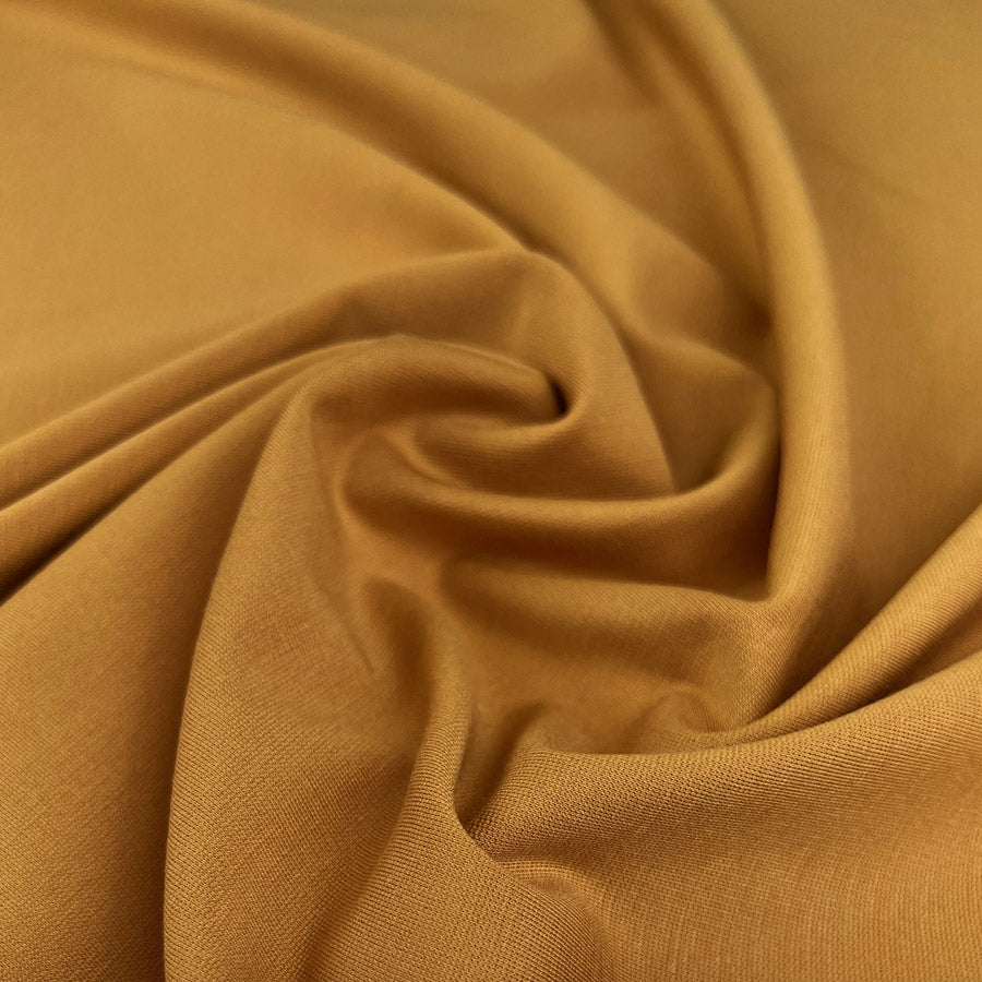 Luxury Ponte Mustard Jersey Knit Fabric