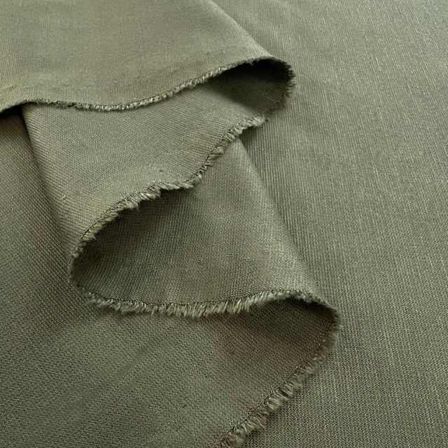 Luxury Ponte Olive Oeko Tex Dressmaking Fabric Fold