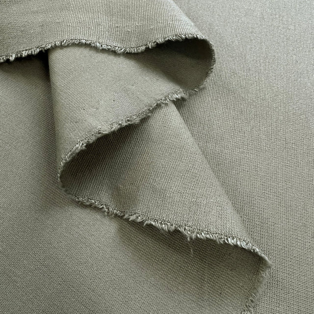 Luxury Ponte Sage Oeko Tex Dressmaking Fabric Fold