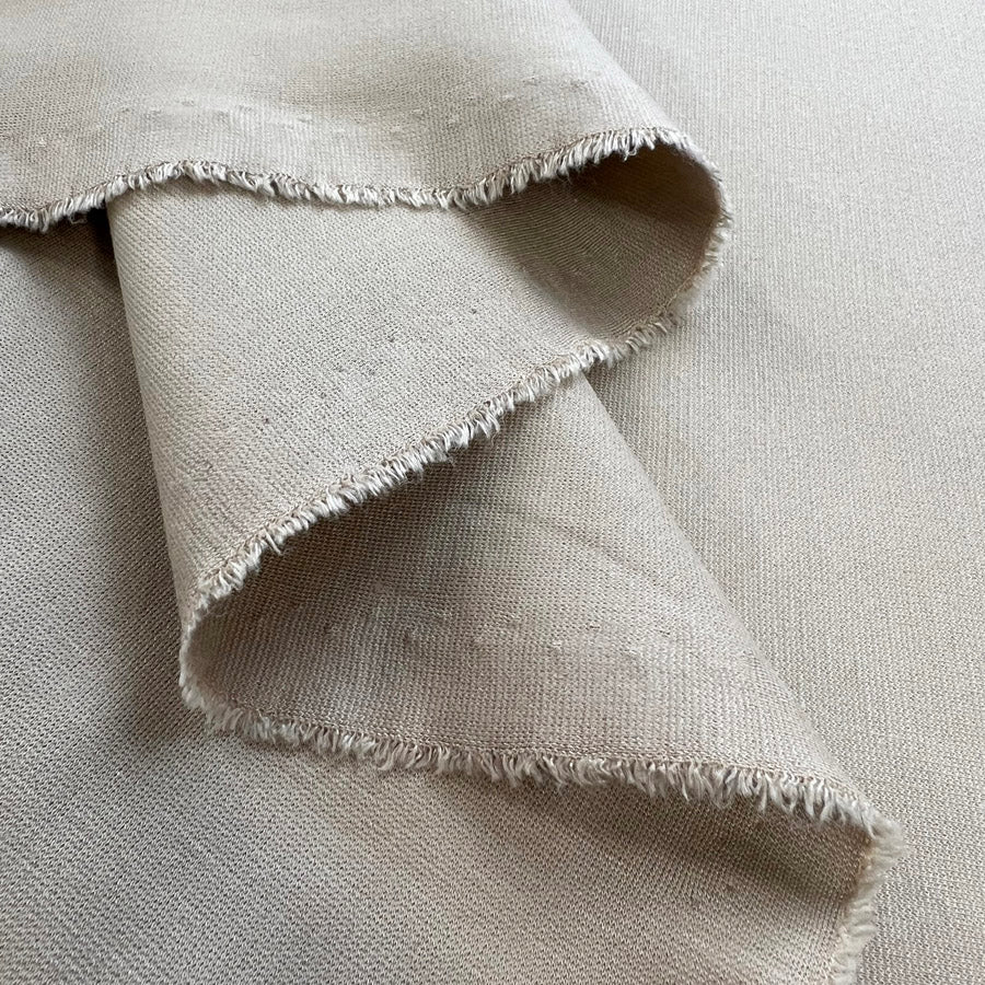 Luxury Ponte Stone Oeko Tex Dressmaking Fabric Fold