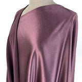 Luxury Satin Backed Crepe Dark Dusky Pink Dressmaking Fabric Side