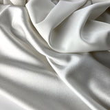 Luxury Satin Backed Crepe Ivory Dress Fabric