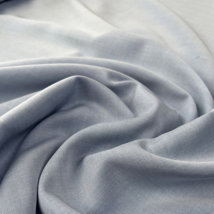 Lyocell Shirting Sky Blue Chambray Woven Fabric