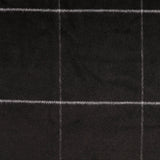 Madison Black Wool Polyester Check Coating Fabric