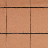 Madison Tan Wool Polyester Brown Check Coating Fabric