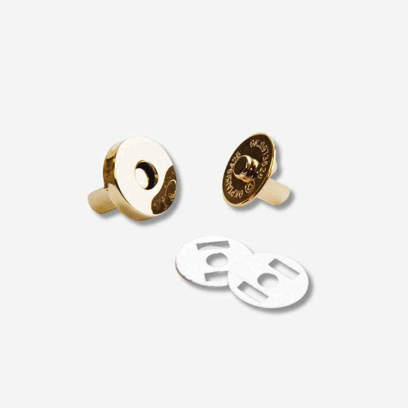 Magnetic Fasteners Gold 18mm Round
