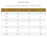 Maison Fauve Size Chart 34 46