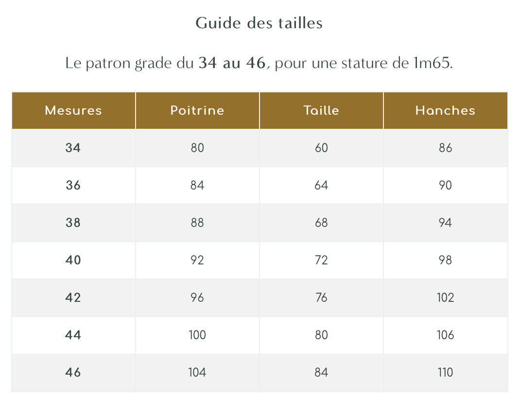 Maison Fauve Size Chart 34 46 Ca46E288 75A3 4006 9Cc4 A13B515B04Cd