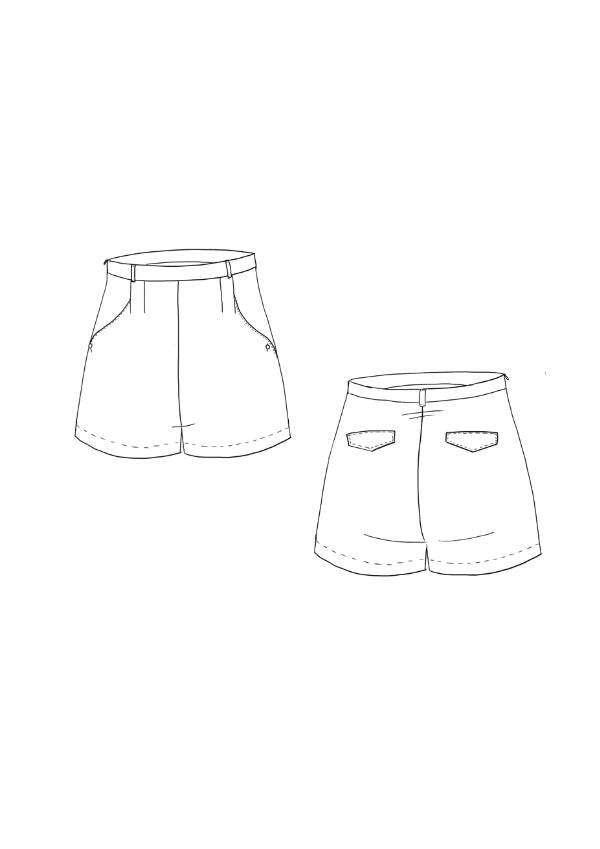 Maison Fauve Grand Bain Shorts Pattern Sketch