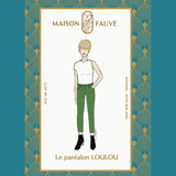 Maison Fauve Loulou Cigarette Trousers Sewing Pattern Cover