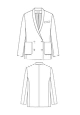 Maison Fauve Mimosa Blazer Sewing Pattern Sketch