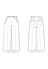 Maison Fauve R Cif Trousers Pattern Sketch