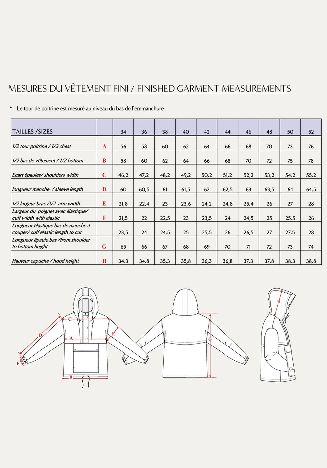 Maison Fauve Rafale Windbreaker Pattern Back