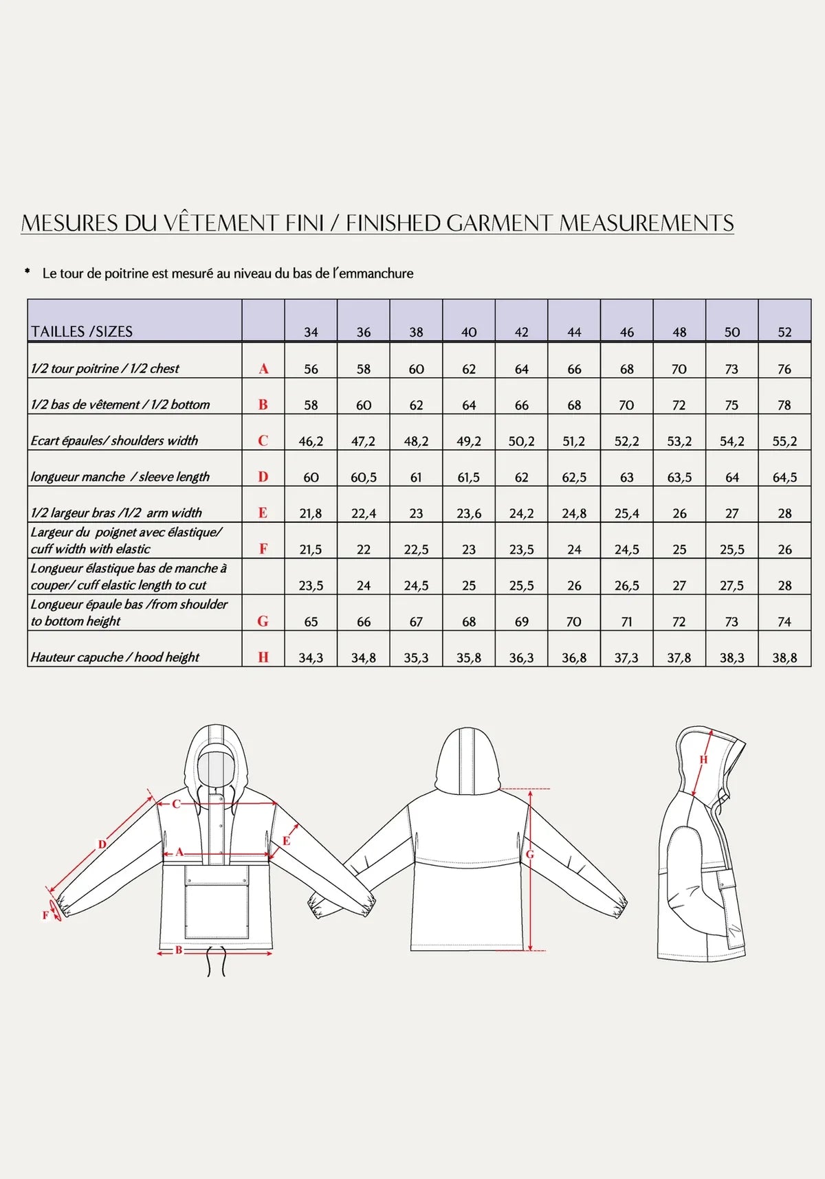 Maison Fauve Rafale Windbreaker Pattern Back