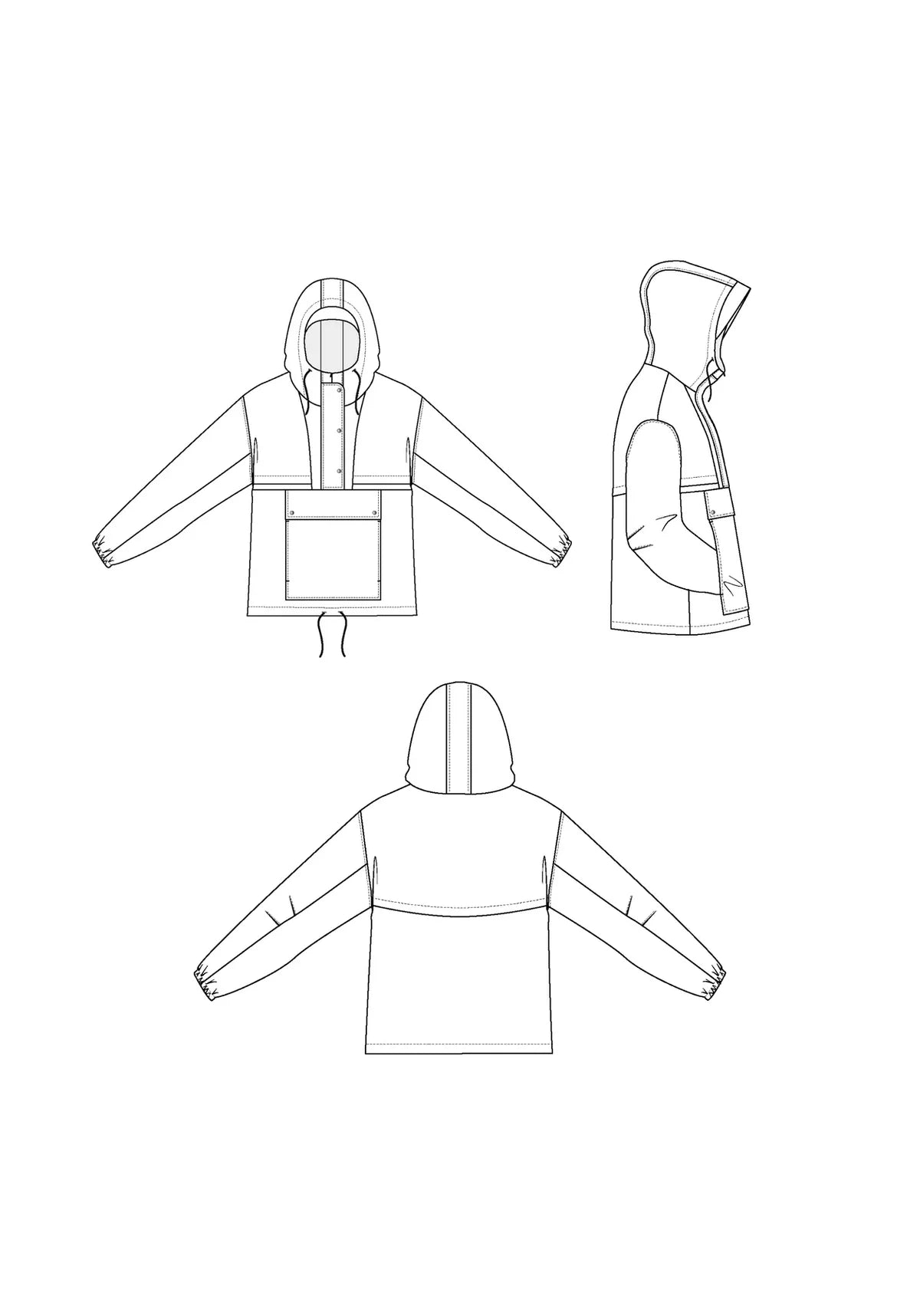 Maison Fauve Rafale Windbreaker Pattern Sketch