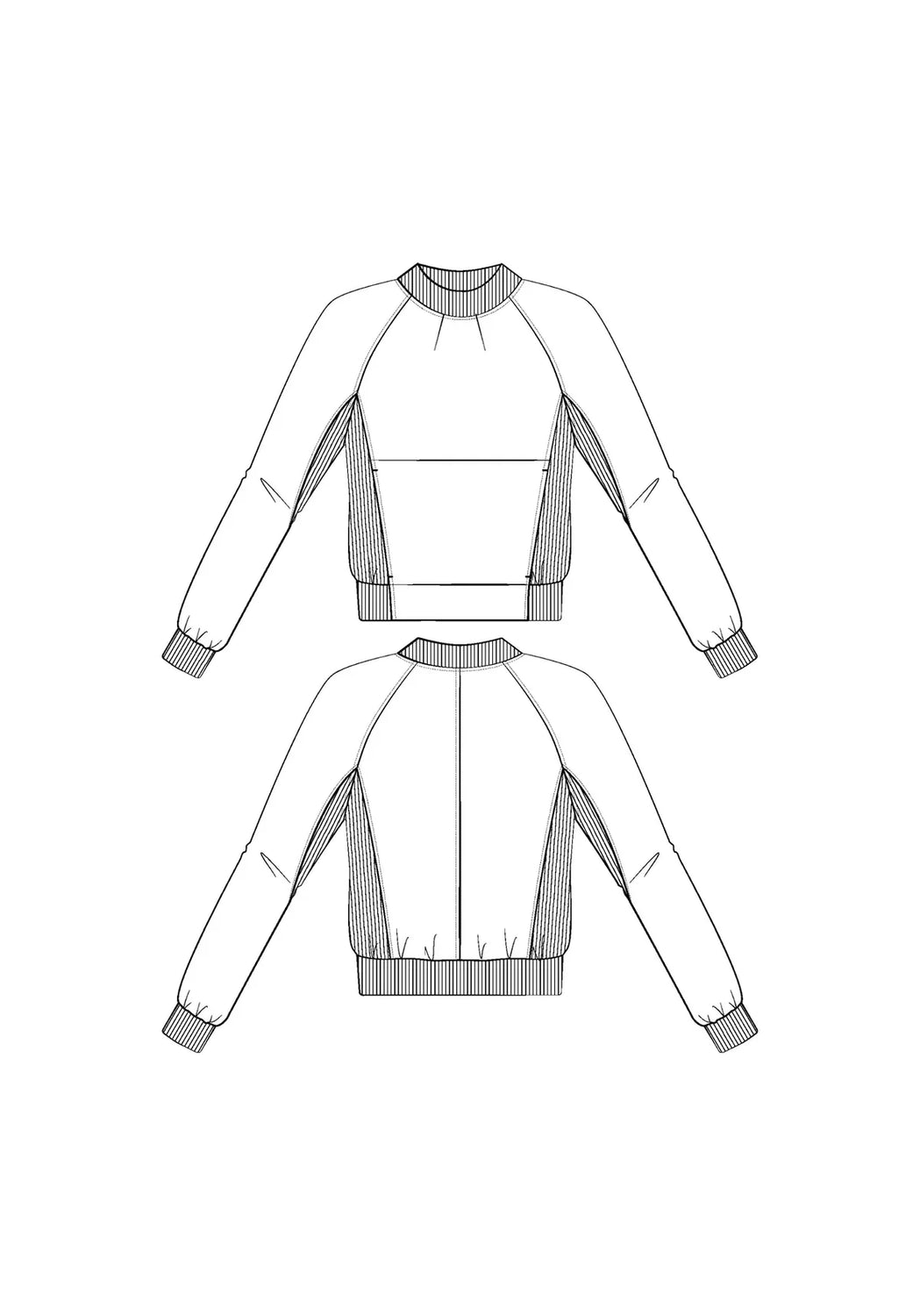 Maison Fauve Ressac Sweatshirt Pattern Sketch