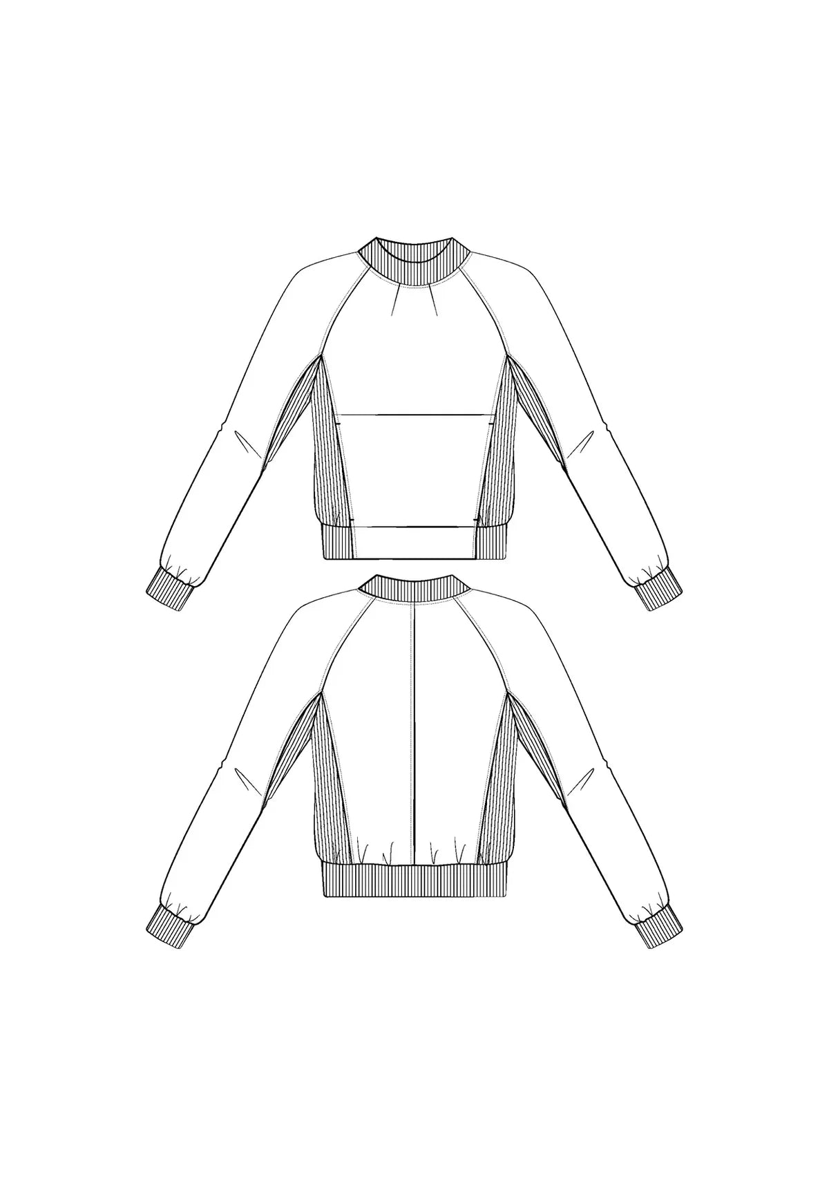 Maison Fauve Ressac Sweatshirt Pattern Sketch