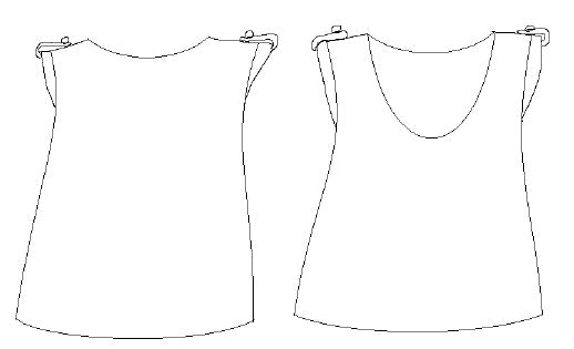 Maison Fauve Sirocco Top Sewing Pattern Sketch