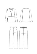 Maison Fauve Soupir Pyjamas Pattern Sketch